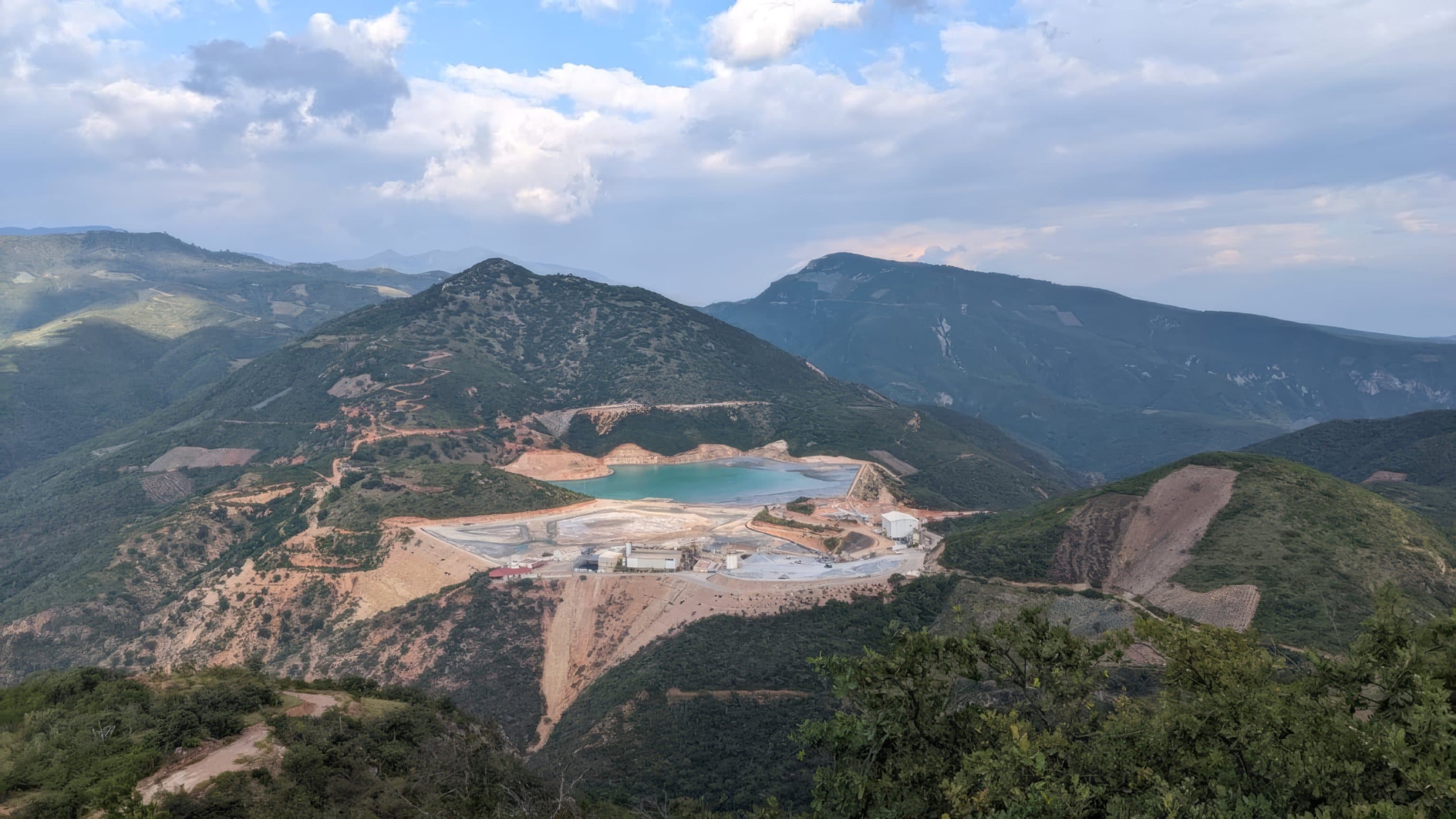 Goldgroup's Don David gold-silver mine and Aguila processing plant in the mountains of Oaxaca, Mexico